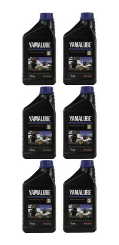 Yamalube Nautical 2T Motor Oil Yamaha Pack of 6 Liters 0