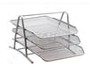 Metallic 3-Tier Tray Organizer Paper Bin 3