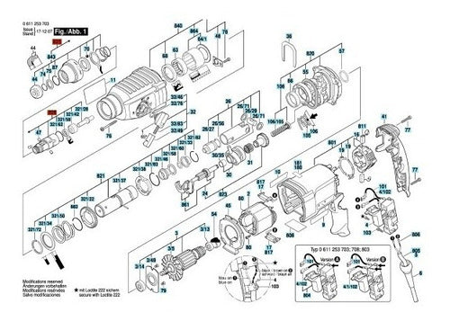 Tapa De Accionamiento Cónica De Martillo Bosch Gbh 2-26 Dre 2