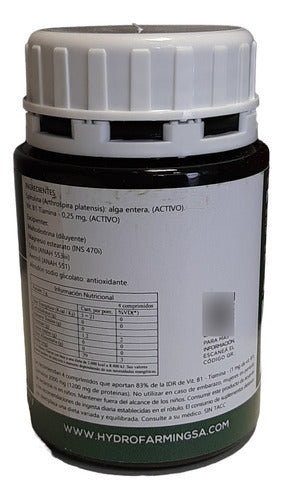 Hydro Farming Spirulina Bogado 120 Tablets, 500mg 1