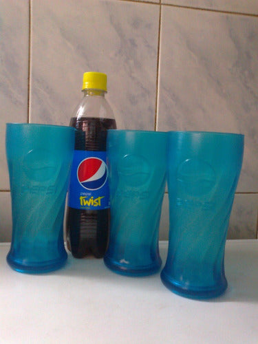 Vaso De Pepsi Cola, Azul Plastico Duro, Precio Por Cada Uno 0