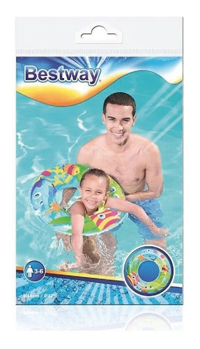 Bestway Inflatable Life Saver 56cm Pool Float for Kids 5