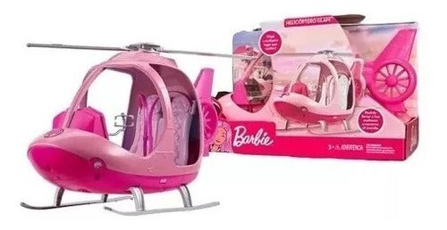 Miniplay Helicoptero Barbie Glam Original Para Muñecas Mattel 0