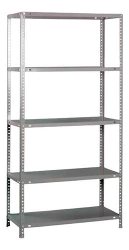 Lumax Metal Shelving Unit 120x30x200 Cm with 5 Shelves 0