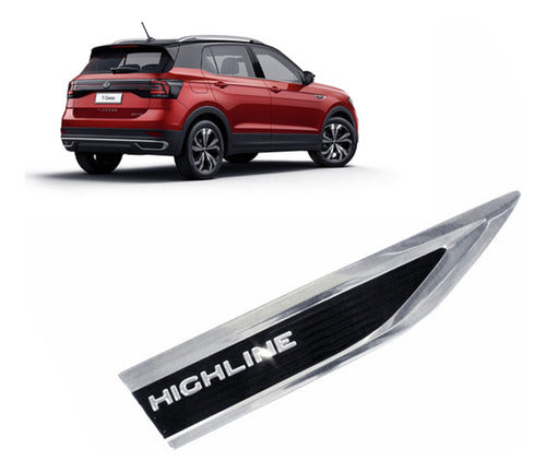 Emblema Highline Paralama Direito Volkswagen Tcross 2020 A 2 1