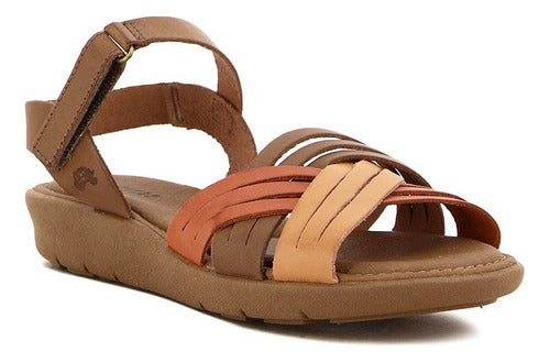 Country Women's Casual Sandal Leather Cross Straps 7