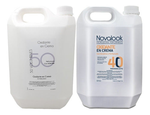 Novalook 40 & 50 Volume Cream Oxidants Combo X2 - 5L Each 0