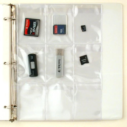 Storesmart® Plastic Pages for SD Memory Cards and Flash Drives 2