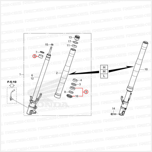 Reten Buje Suspension Honda Cb 300 Twister Original B1 1