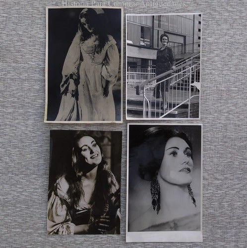 Fotografías Soprano Joan Sutherland Originales Época Lote 4 0