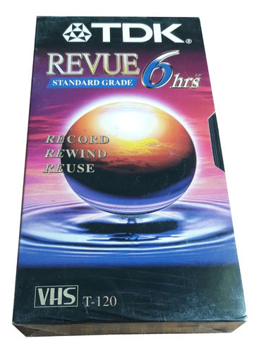 TDK VHS Cassette Revue T-120 Pack of 2 0