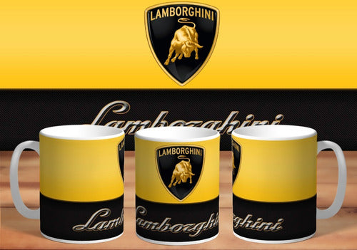 Taza Personalizada De Autos Lamborghini De Ceramica 0