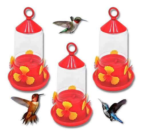 Elpe Hummingbird Feeder Set of 3 Units 0