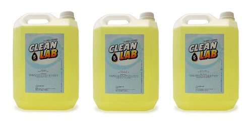 Pure Liquid Chlorine for Pools 5 Lts x 3 Units Pack - Factory 0