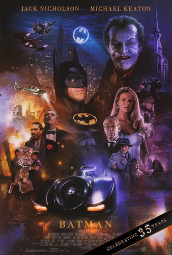 Batman 1989 Movie Posters Vinyl Canvas 90x60 cm 4