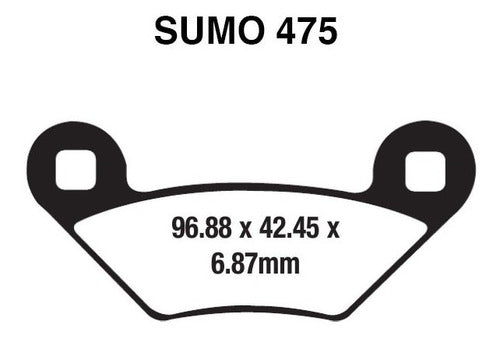 Sumo Brakes Brake Pads D + T For Polaris Sportsman 500 550 570 1