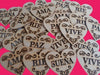 Wooden Heart Shapes Good Wishes 10cm x 20 Units 0