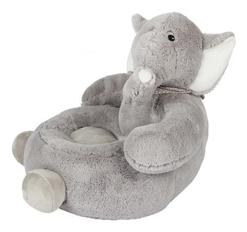 Plush Elephant Grey Carestino Sofa 0
