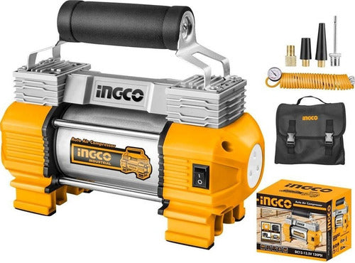 Ingco 12V Air Compressor, Ideal for Inflating Vehicles 1