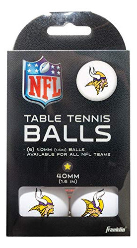 Bolas De Tênis De Mesa Franklin Sports Minnesota Vikings Nfl 0