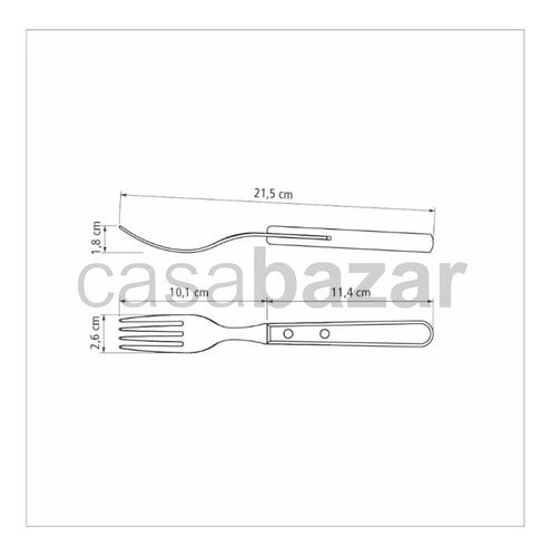 Tramontina Jumbo Asado Polywood Fork Set of 6 1