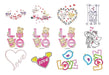64 Designs Embroidery Machine Templates Love/Amor 3