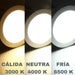5 Pack Round LED Recessed Ceiling Lights 18W Cool White Candela 6821 5