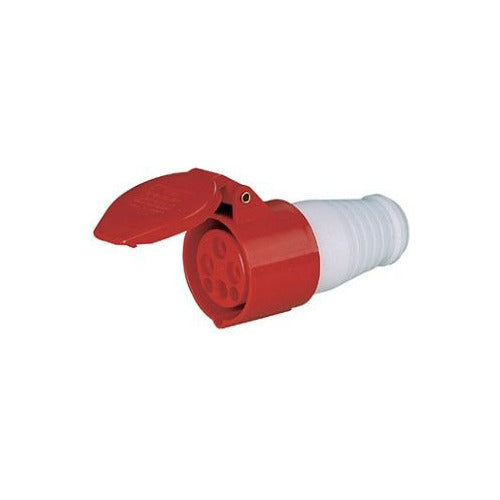 Ficha Industrial Hembra 32 Amp 3 Polos + Tierra Roja Ip44 0