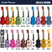 Premium Soprano Ukulele Pack Colors with Tuner, Case, and Pick 2