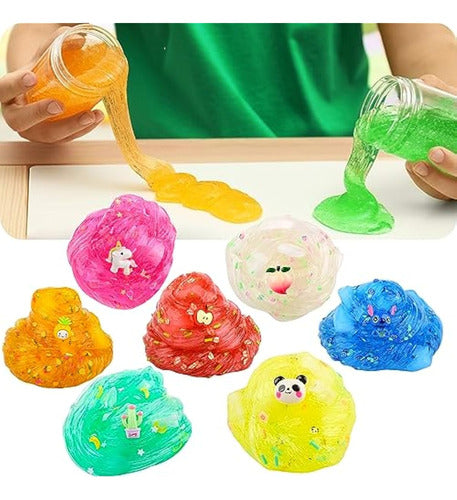 Mkakjwaw Kit De Slime Transparente, Paquete De 7 1