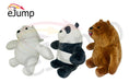 Peluche Muñecos Peluches Osos Escandalosos Apilables Pack X3 Panda 1