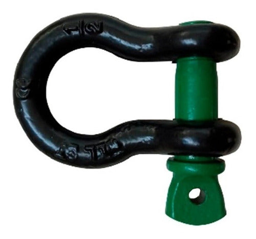 Zinc-Plated Shackle for Sling 7.6x6 cm 0