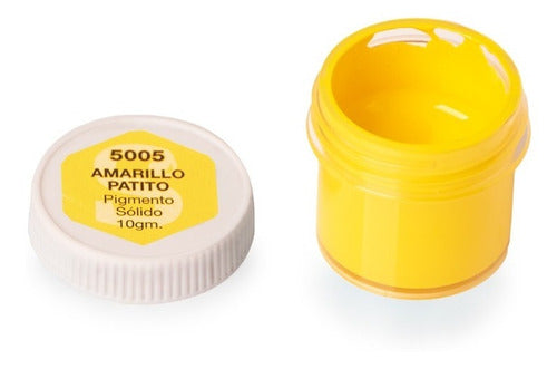 Servifibras Pigmento Amarillo Patito Sólido Para Vidrio Liquido Resinas 0