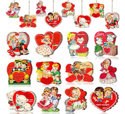 36pcs Adornos De San Valentín Vintage Para Decoraciones De Á 0