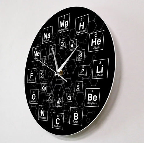 Victorius Design Acrylic Wall Clock Periodic Table of Elements 1