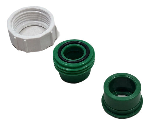 Ginyplas Union Doble 1/2 20mm Fusion Verde Para Agua Caliente Fria X2 2