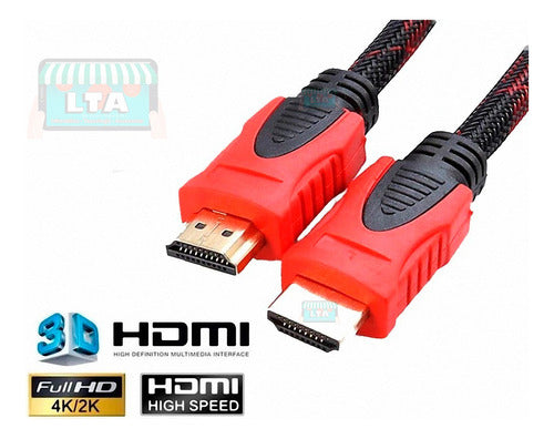 Cable Hdmi Mallado Con Filtros 8.5 Metros Garantía X Vida 3