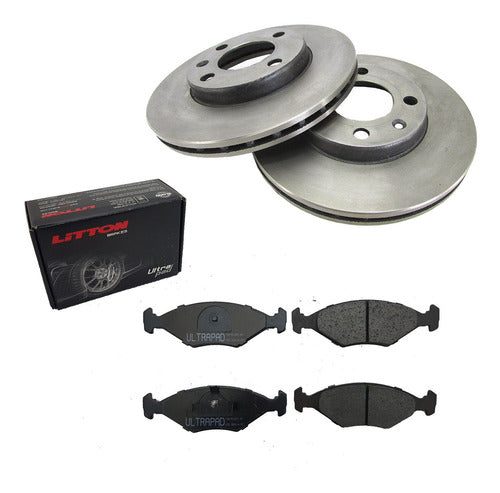 Interparts Kit Discs and Pads VW Gol 1999-2008 1.6 Front 0