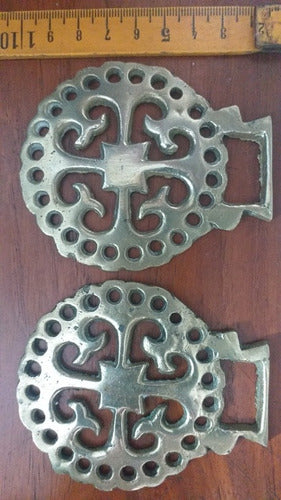 Figuras En Bronce Decorativas Par Raras  Usos Varios Lote 3