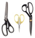 BambooMN Sewing Scissors Set, Pinking Shears/Embroidery/Fabric/3 Pack 0