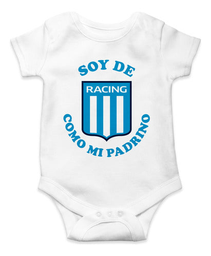Baby Racing Club Body Like My Dad White Cotton 8