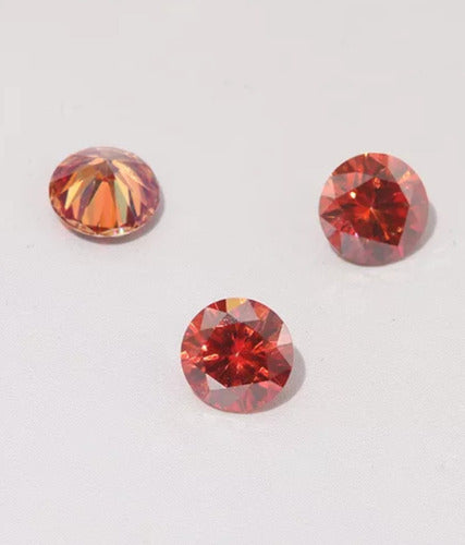 Diamante De Moissanita Rojo De 0.5ct. 0