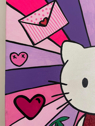 Kitty Love Acrylic on Canvas 2