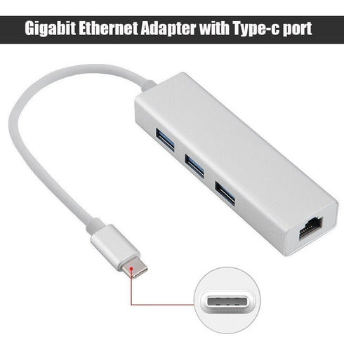 Yosooo Dm Usb C A Ethernet Adaptador Usb-c Hub Adaptador 2