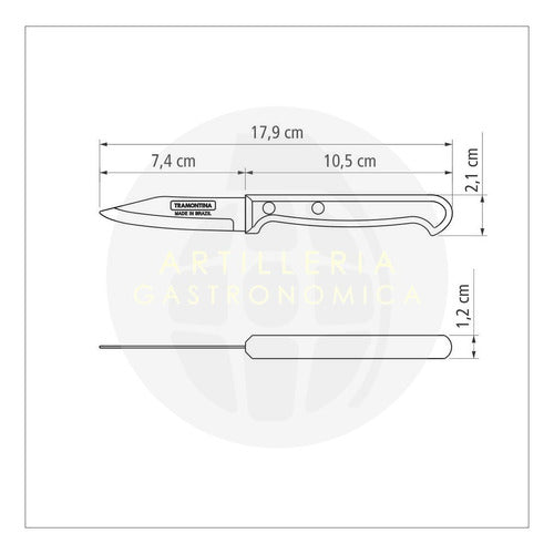 Tramontina Ultracorte Professional Knife Stainless Steel 3 inches 2