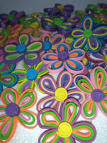 Decorative Flowers. Eva Foam Crafts X 10 Units 3