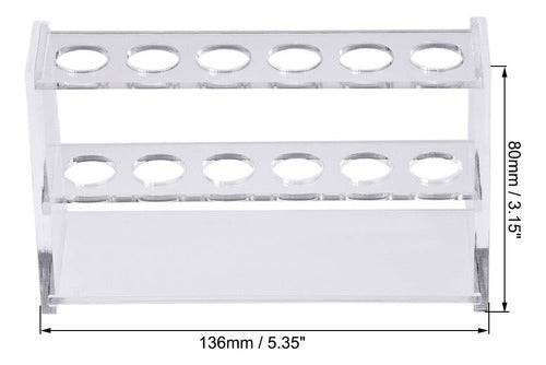 Soporte Para Tubos De Ensayo De Acrilico Para Tubos 10ml 1