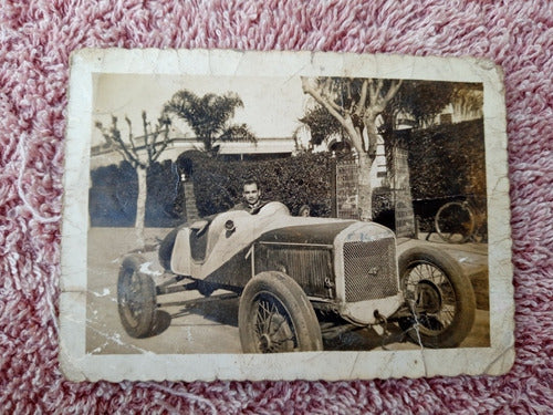 Antigua Fotografia Foto Baquet Auto Antiguo Carrera 9,3x6,8 0