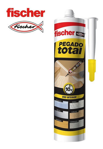 Pegado Total Fischer 10 Seg Multimaterial 310ml Montajes 2