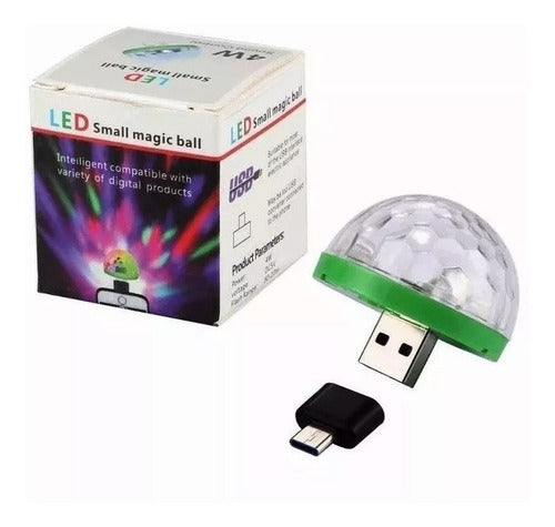 Set of 5 RGB LED Rhythm Audio Magic Balls for Parties - USB and OTG for Mobile Devices 4